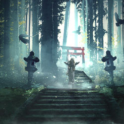 This is a pixiv picture whose title is 偵察.