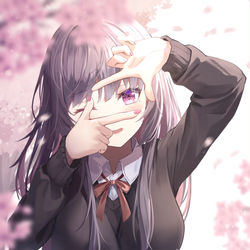 This is a pixiv picture whose title is Say cheese~.