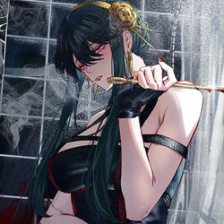 This is a pixiv picture whose title is 🚭.