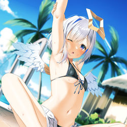 This is a pixiv picture whose title is 2022かなた誕生日&復帰記念【タペBOOTH販売中】.