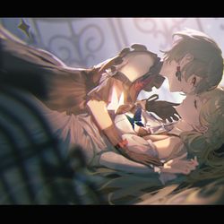 This is a pixiv picture whose title is 夜蝶.