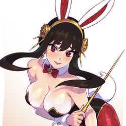 This is a pixiv picture whose title is Yor bunny girl.