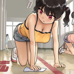 This is a pixiv picture whose title is ガキ巨乳97.
