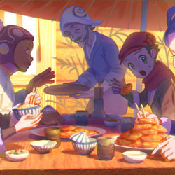 This is a pixiv picture whose title is シマボシさんと.