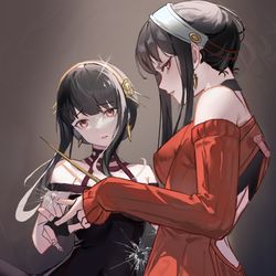 This is a pixiv picture whose title is ヨル・フォージャー.