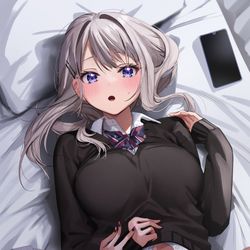 This is a pixiv picture whose title is 「えっと……ここ、保健室だよ？」.