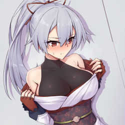 This is a pixiv picture whose title is 巴御前.
