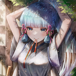 This is a pixiv picture whose title is 朝稽古.