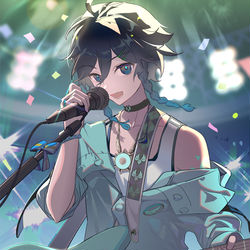 This is a pixiv picture whose title is stage.