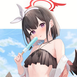 This is a pixiv picture whose title is 水着マシロ.