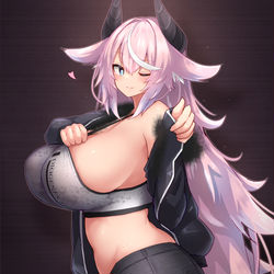 This is a pixiv picture whose title is よこちち.