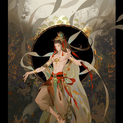 This is a pixiv picture whose title is 飞天.