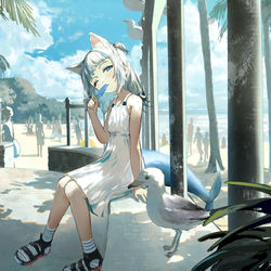 This is a pixiv picture whose title is summer holiday.