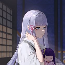 This is a pixiv picture whose title is Ayaka.