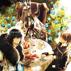 This is a pixiv picture whose title is 5/4新刊『ひとりぼっちの庭』.