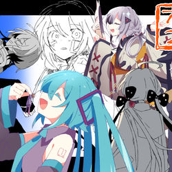 This is a pixiv picture whose title is ボカコレ2022春お手伝い作品.