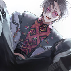 This is a pixiv picture whose title is 創作男子.