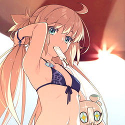 This is a pixiv picture whose title is 魚水着 2022.