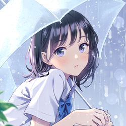This is a pixiv picture whose title is 優しい雨.