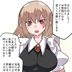 This is a pixiv picture whose title is メイドさんを調教するよ.