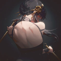This is a pixiv picture whose title is ヨル.