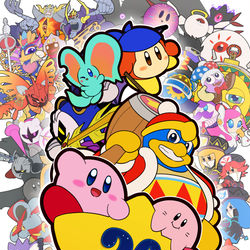 This is a pixiv picture whose title is 星のカービィ30周年.