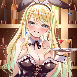 This is a pixiv picture whose title is 黒バニー♥.