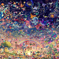 This is a pixiv picture whose title is 星のカービィ30周年！！！.