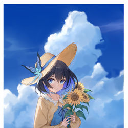 This is a pixiv picture whose title is 向日葵.