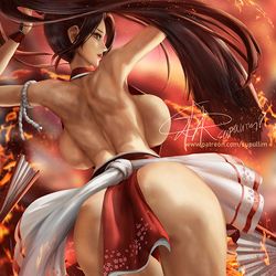 This is a pixiv picture whose title is Mai shiranui.