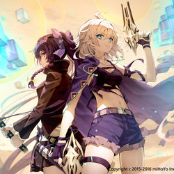 This is a pixiv picture whose title is 『崩壊学園』お仕事イラスト.
