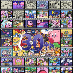 This is a pixiv picture whose title is 星のカービィ30周年.