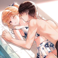 This is a pixiv picture whose title is 義妹生活.