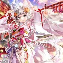 This is a pixiv picture whose title is 夜明けと共に.