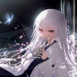 This is a pixiv picture whose title is 扇子.