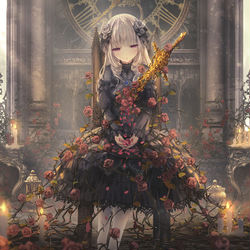 This is a pixiv picture whose title is 短針の剣.
