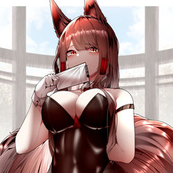This is a pixiv picture whose title is Akagi.