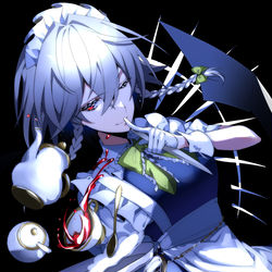 This is a pixiv picture whose title is 十六夜咲夜.