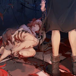 This is a pixiv picture whose title is 前辈，看着我.