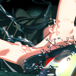 This is a pixiv picture whose title is This Fading Blue.