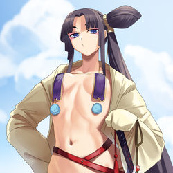 This is a pixiv picture whose title is 牛若丸.