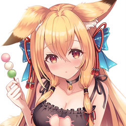 This is a pixiv picture whose title is ねこランジェリーきつね🐱🦊.