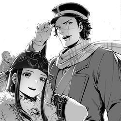 This is a pixiv picture whose title is ゴールデンカムイ.