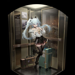 This is a pixiv picture whose title is 芙洛伦白色情人节皮肤.