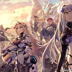 This is a pixiv picture whose title is 【お仕事】ドルフロ『少女と鋼の詩』ログインイラスト.