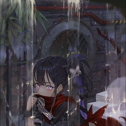 This is a pixiv picture whose title is 下水溝.
