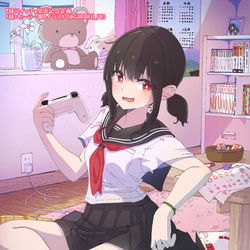 This is a pixiv picture whose title is 【仕事絵】『妹スイッチ』発売記念企画「妹×セーラー服」.