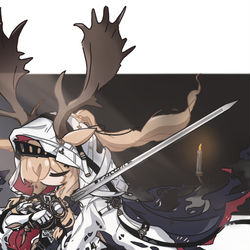 This is a pixiv picture whose title is Candle knight.