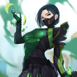 This is a pixiv picture whose title is valorant.