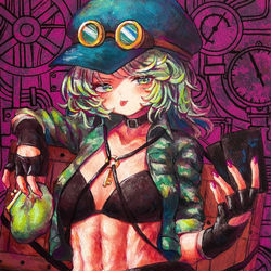 This is a pixiv picture whose title is 山vs河.